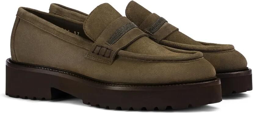 Doucal's Loafers met kettingdetail Bruin - Foto 3
