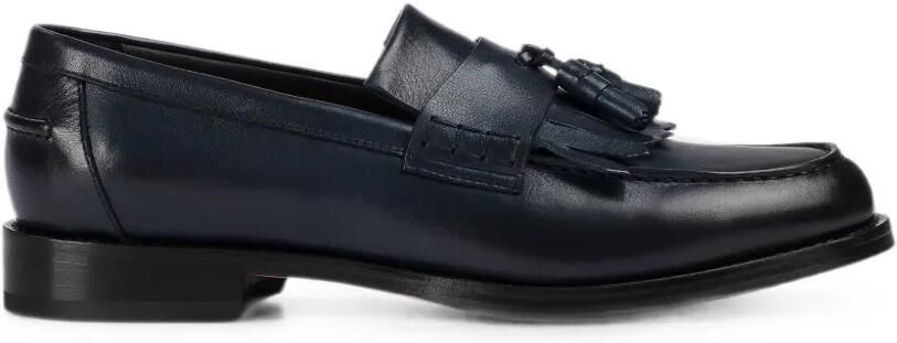 Doucal's Loafers met kwastje en franje Blauw