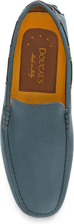 Doucal's Loafers van bewerkt leer Blauw