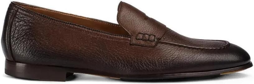 Doucal's Loafers van bewerkt leer Bruin