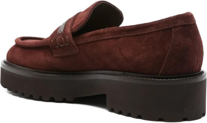 Doucal's Loafers verfraaid met ketting Rood - Foto 2