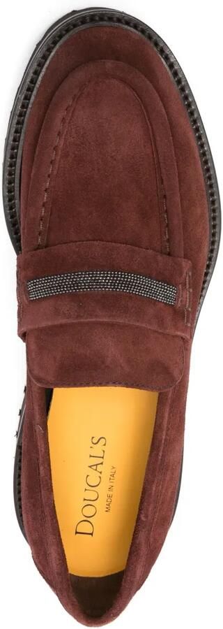 Doucal's Loafers verfraaid met ketting Rood - Foto 4