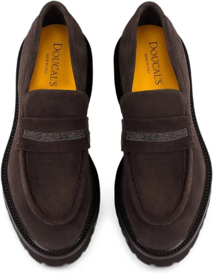 Doucal's Loafers verfraaid met studs Bruin - Foto 2