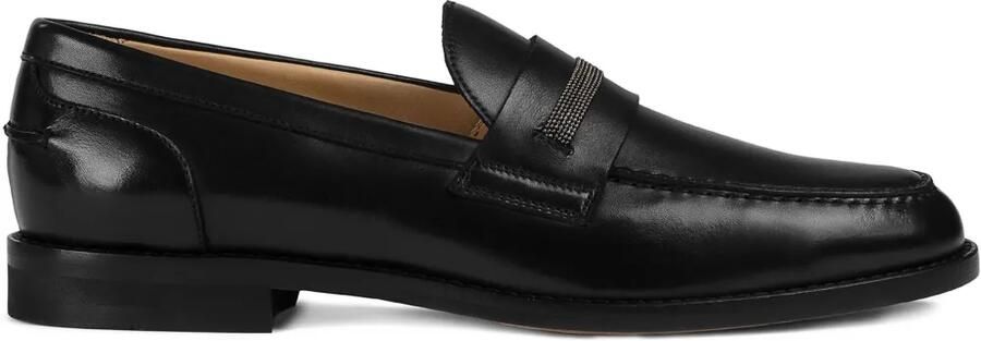 Doucal's Loafers verfraaid met studs Zwart