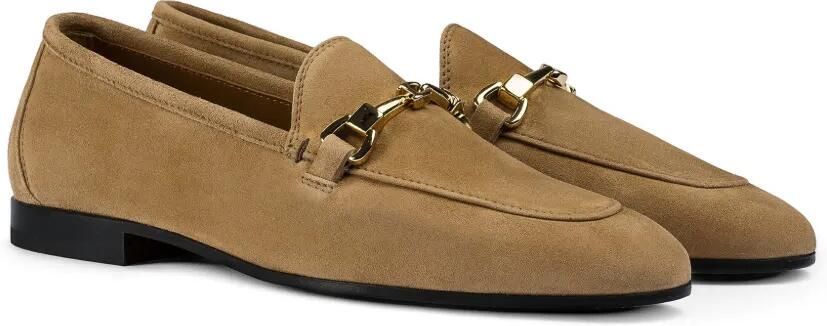 Doucal's Metalen suède loafers Beige - Foto 3