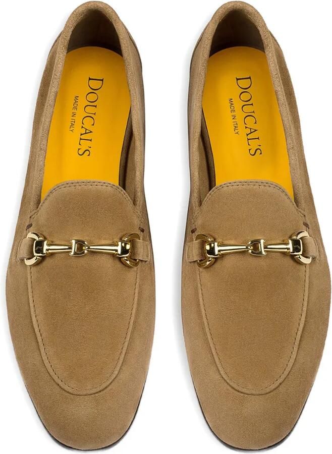 Doucal's Metalen suède loafers Beige - Foto 2