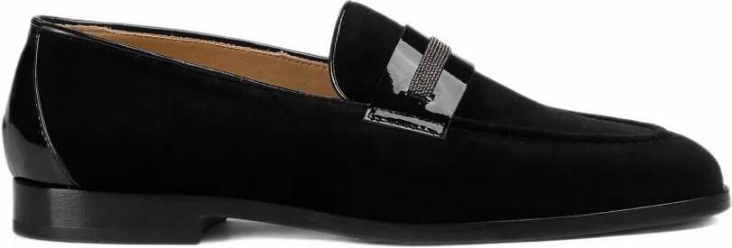 Doucal's micro-stud loafers Zwart