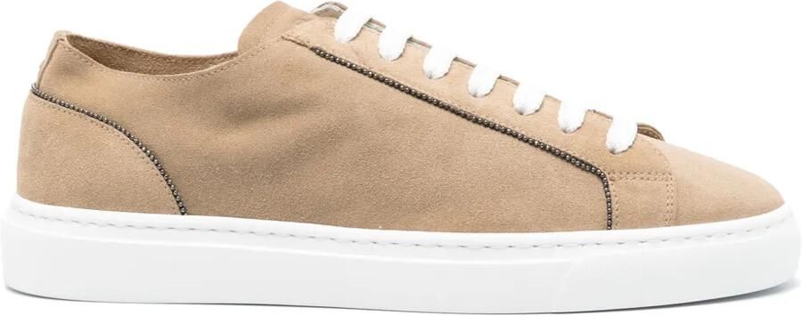 Doucal's Monili suède sneakers Beige