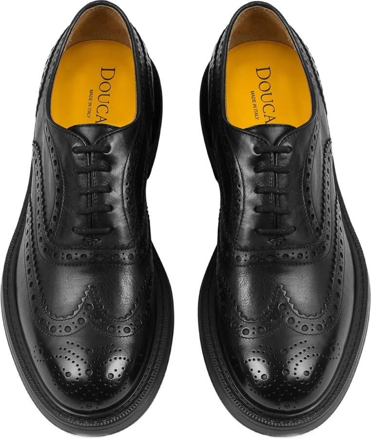 Doucal's Oxford schoenen met brogue-detail Zwart - Foto 2
