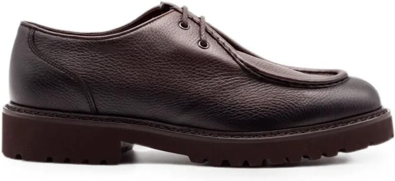 Doucal's Oxford schoenen met textuur en stiksels Bruin