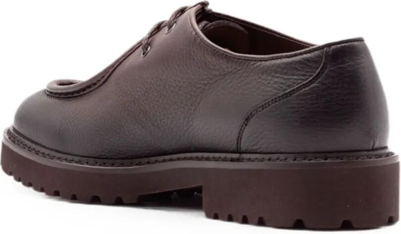 Doucal's Oxford schoenen met textuur en stiksels Bruin - Foto 4