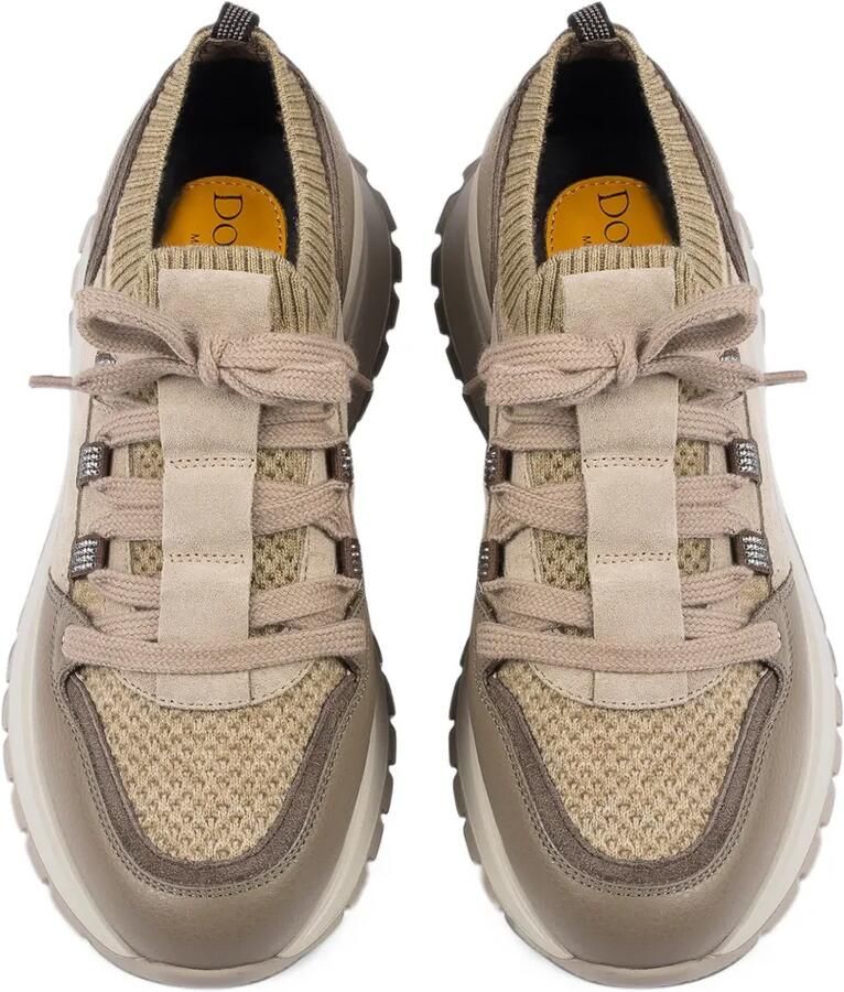 Doucal's Leren sneakers met vlakken Beige - Foto 2