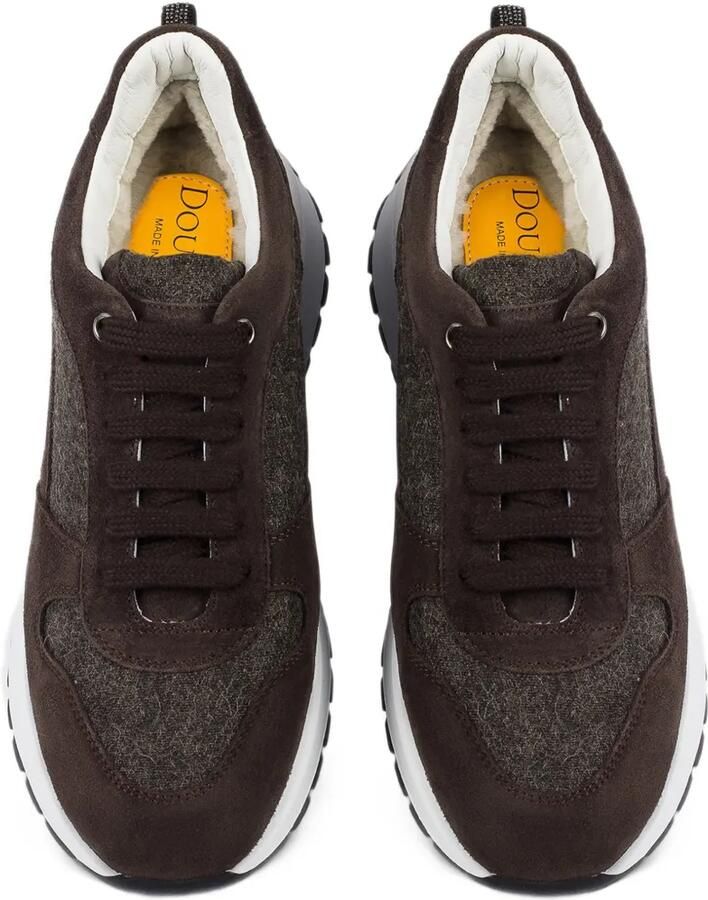 Doucal's Suède sneakers met vlakken Bruin - Foto 2