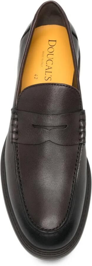 Doucal's penny leather loafers Bruin - Foto 4