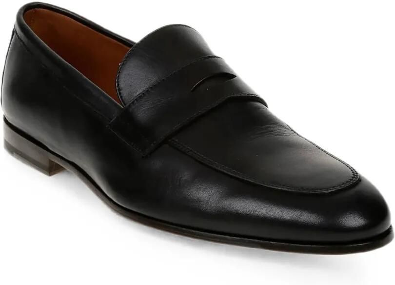 Doucal's Penny loafers met amandelvormige neus Zwart - Foto 2