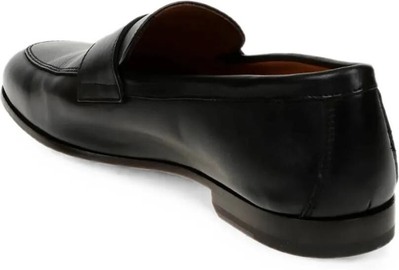 Doucal's Penny loafers met amandelvormige neus Zwart - Foto 3