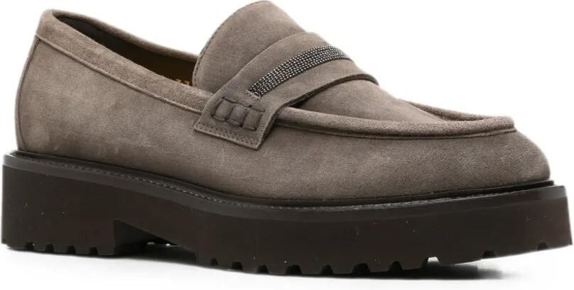 Doucal's Philadelphia RS suède loafers Grijs - Foto 3