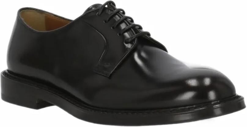 Doucal's polished leather derby shoes Zwart - Foto 4