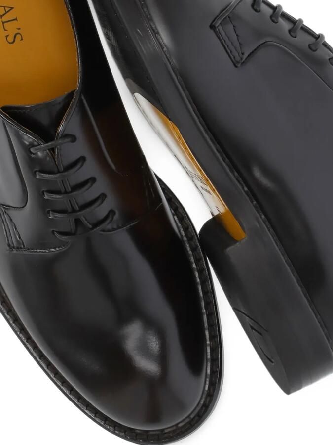 Doucal's polished leather derby shoes Zwart - Foto 2