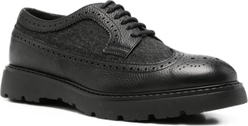 Doucal's Ramon brogue derby schoenen Zwart - Foto 3