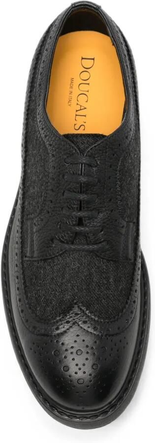 Doucal's Ramon brogue derby schoenen Zwart - Foto 4