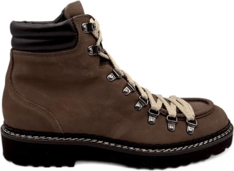 Doucal's round-toe lace-up boots Bruin