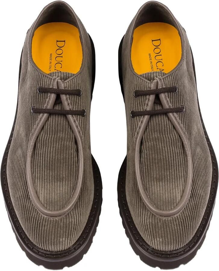 Doucal's Derby schoenen met ribbeltextuur en ronde neus Bruin - Foto 2