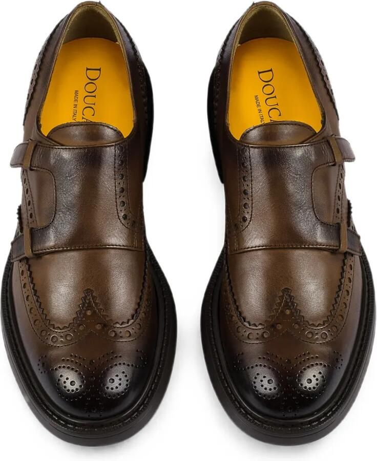 Doucal's Schoenen met dubbele bandjes en brogue-detail Bruin - Foto 2