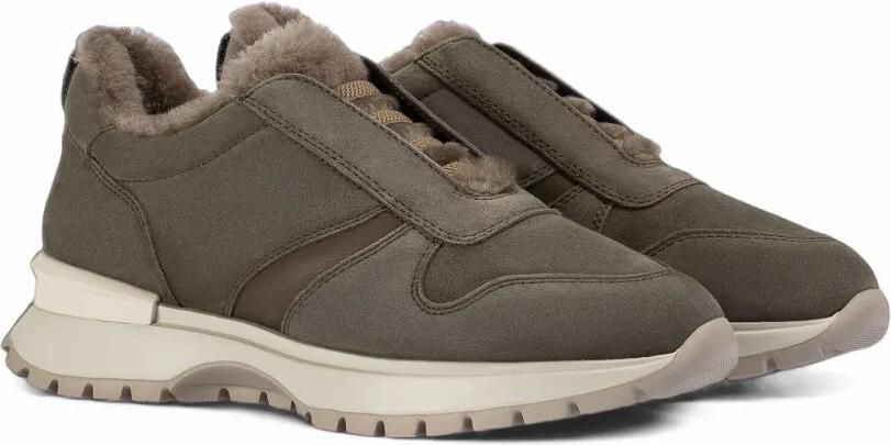 Doucal's shearling-trim slip-on sneakers Grijs - Foto 3