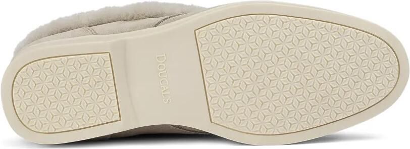 Doucal's shearling-trim suede desert boots Beige - Foto 3