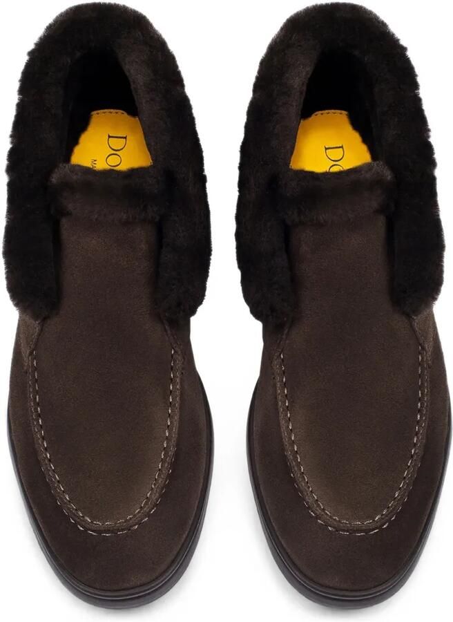 Doucal's Suède desert boots met lammy afwerking Bruin - Foto 2