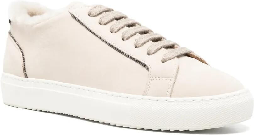 Doucal's Sneakers met lammy afwerking Beige - Foto 2