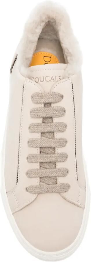 Doucal's Sneakers met lammy afwerking Beige - Foto 4