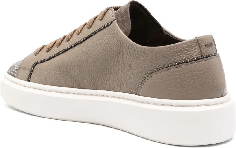 Doucal's Sneakers verfraaid met kristallen Bruin - Foto 4