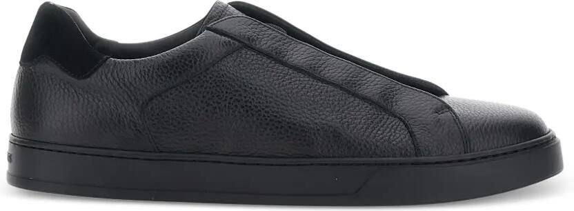 Doucal's Spencer sneakers van bewerkt leer Zwart