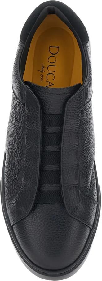 Doucal's Spencer sneakers van bewerkt leer Zwart - Foto 4