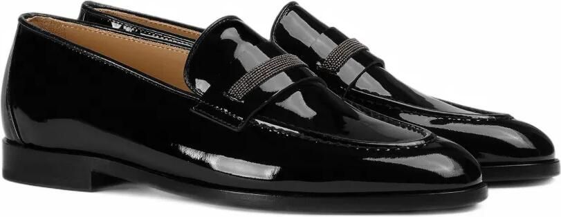 Doucal's stud-embellished leather loafers Zwart - Foto 3