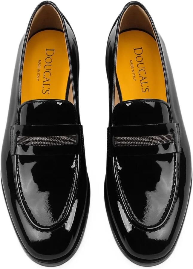 Doucal's stud-embellished leather loafers Zwart - Foto 2