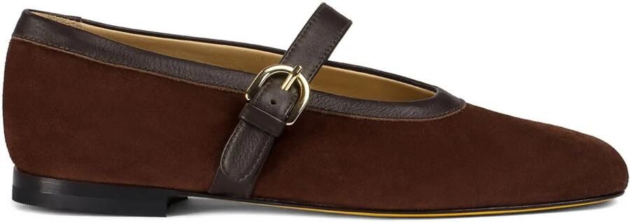 Doucal's Suède ballerina's Bruin