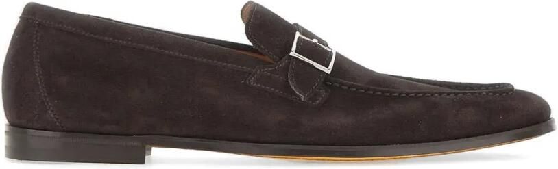 Doucal's Suède bootschoenen met gespbandje Bruin