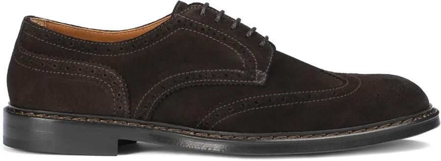 Doucal's Suède derby schoenen Bruin