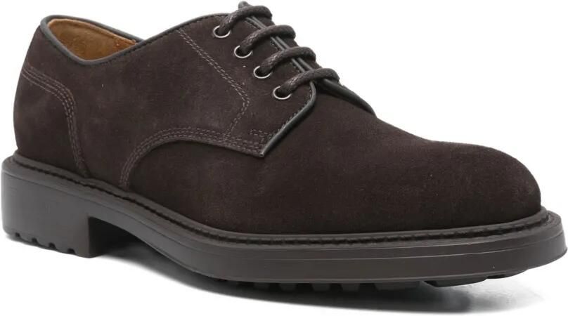 Doucal's Suède derby schoenen Bruin