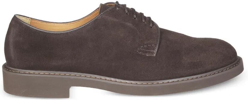Doucal's Suède derby schoenen Bruin