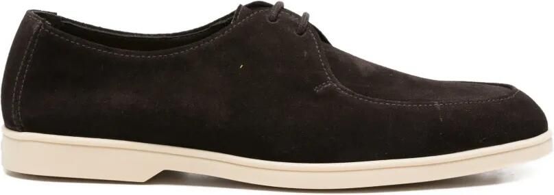 Doucal's Suède derby schoenen Bruin