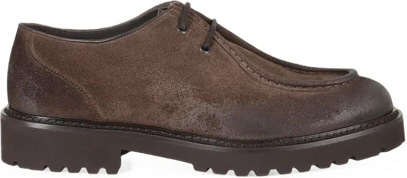 Doucal's Suède derby schoenen Bruin