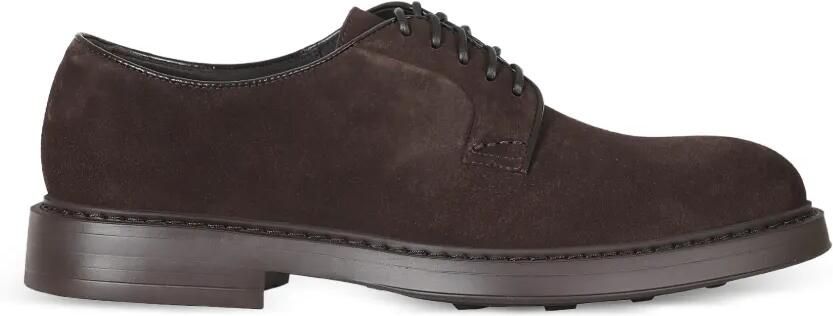 Doucal's Suède derby schoenen Bruin