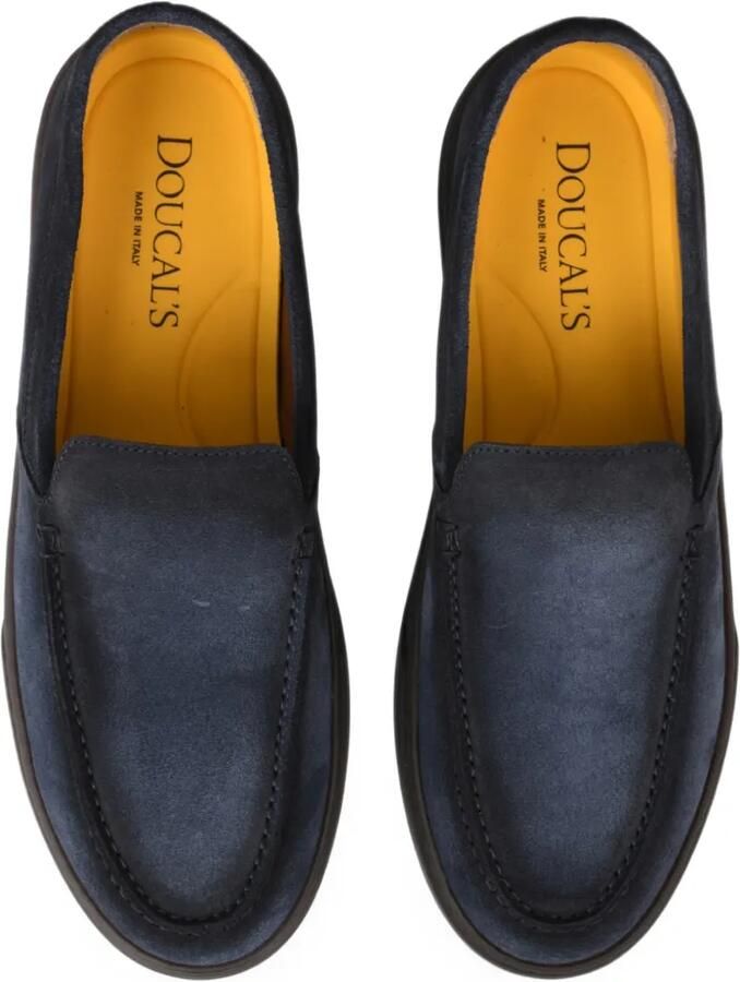Doucal's suede-finish slip-on trainers Blauw - Foto 2