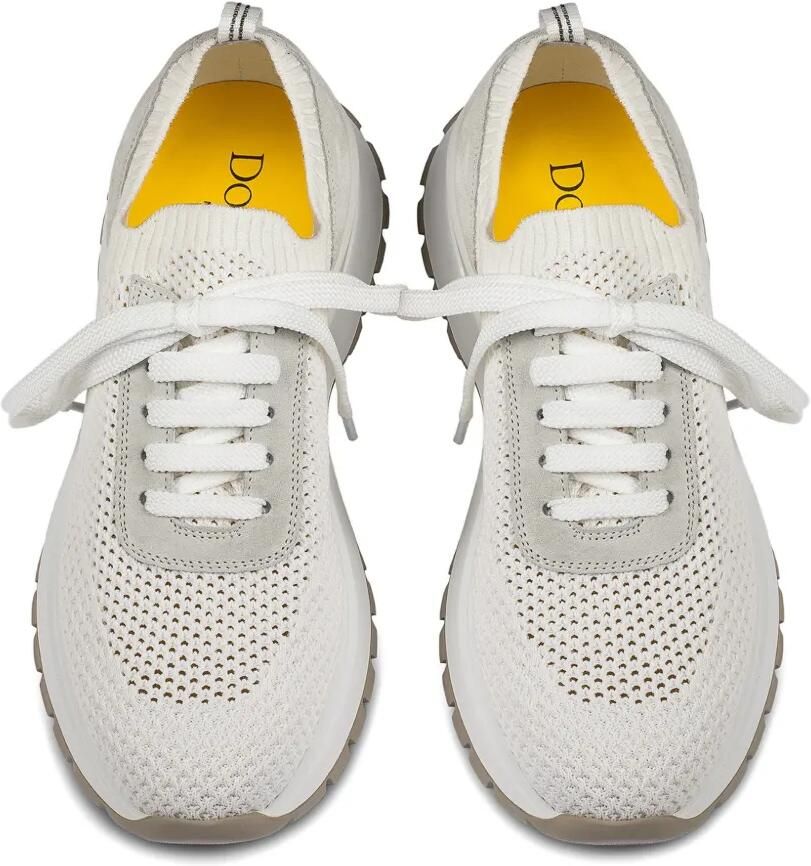 Doucal's Suède gebreide sneakers Beige - Foto 2