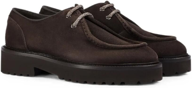 Doucal's Suède derby schoenen Bruin - Foto 2