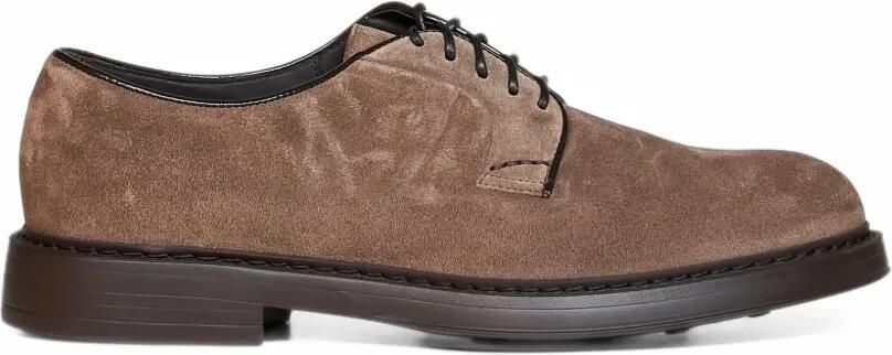 Doucal's Suède veterschoenen Bruin
